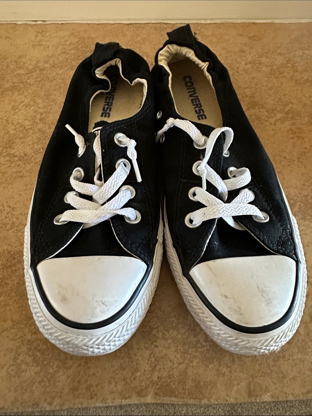 Converse Black and White Low-Top Sneakers